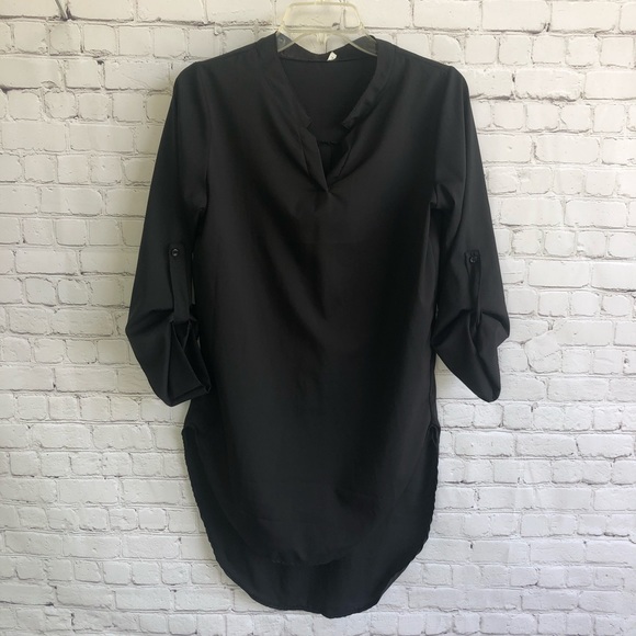 Tops - Women’s Black Button Down Blouse Size Large